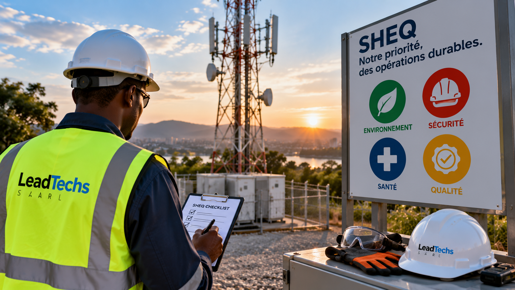 Application des règles HSE sur un chantier LeadTechs